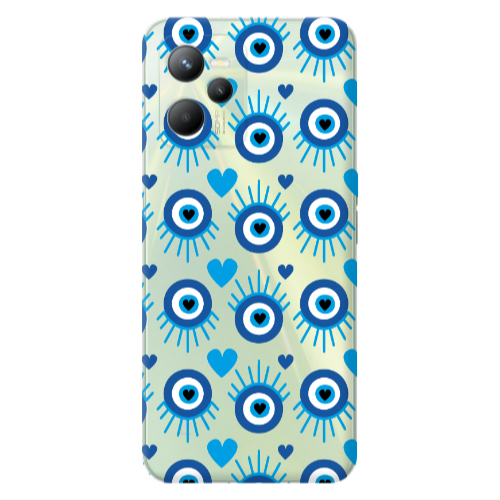 Realme C35 Heart Eye Transparent Silicone TPU Θήκη