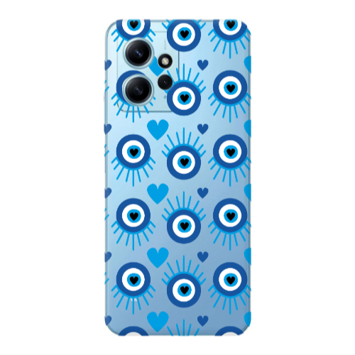 Xiaomi Redmi Note 12 4G Heart Eye Transparent Silicone TPU Θήκη