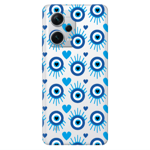 Xiaomi Redmi Note 12 5G Heart Eye Transparent Silicone TPU Θήκη