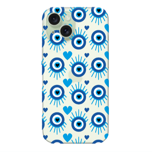 Apple iPhone 15 Plus Heart Eye Transparent Silicone TPU Θήκη
