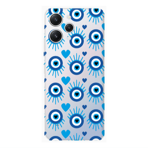 Xiaomi Redmi 12 Heart Eye Transparent Silicone TPU Θήκη