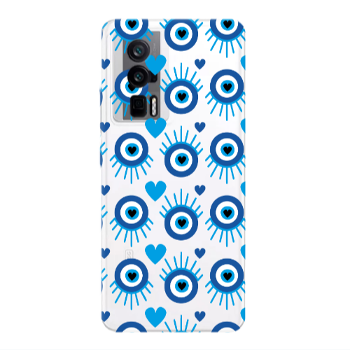 Xiaomi Poco F5 Pro Heart Eye Transparent Silicone TPU Θήκη