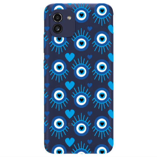Samsung A03 Heart Eye Transparent Silicone TPU Θήκη