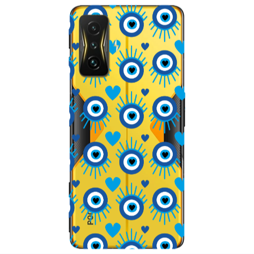 Xiaomi Poco F4 Gt Heart Eye Transparent Silicone TPU Θήκη