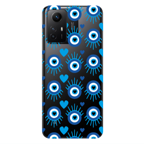 Xiaomi Redmi Note 12s Heart Eye Transparent Silicone TPU Θήκη