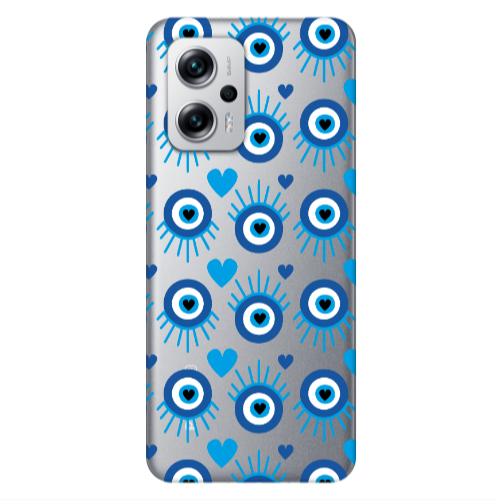 Xiaomi Poco X4 GT Heart Eye Transparent Silicone TPU Θήκη