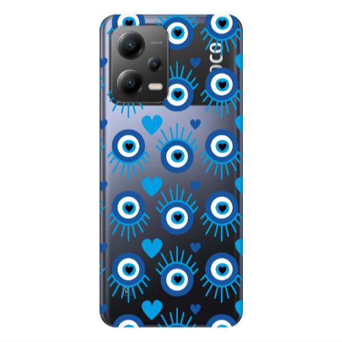 Xiaomi Poco X5 Heart Eye Transparent Silicone TPU Θήκη