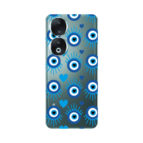 Honor 90 5G Heart Eye Transparent Silicone TPU Θήκη
