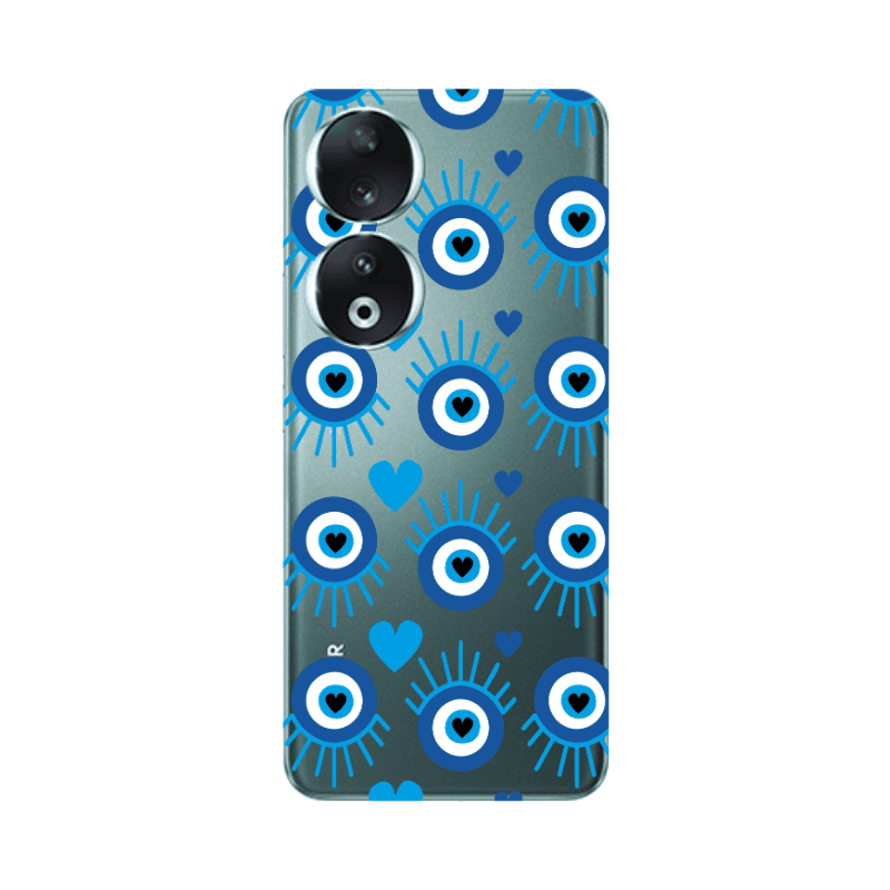 Honor 90 5G Heart Eye Transparent Silicone TPU Θήκη