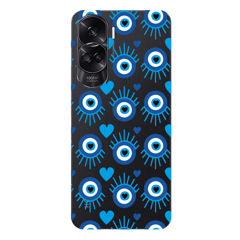 Honor 90 Lite 5G Heart Eye Transparent Silicone TPU Θήκη