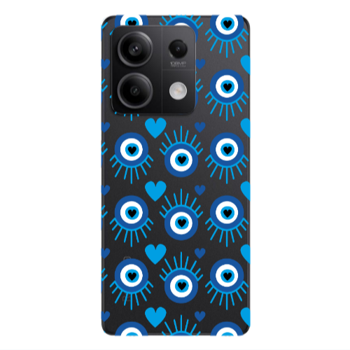 Xiaomi Redmi Note 13 5G Heart Eye Transparent Silicone TPU Θήκη