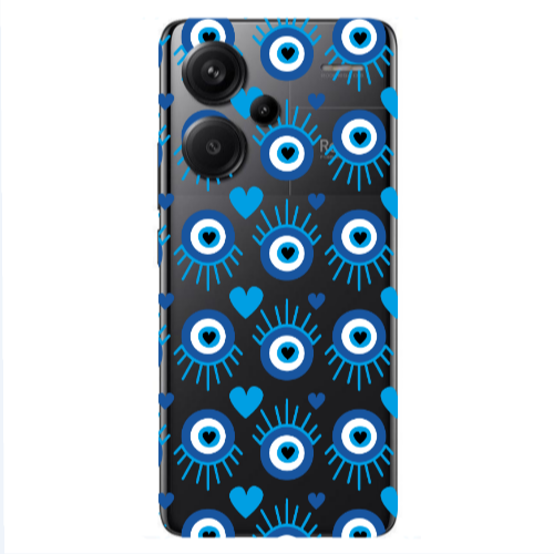 Xiaomi Redmi Note 13 Pro+ 5G  Heart Eye Transparent Silicone TPU Θήκη