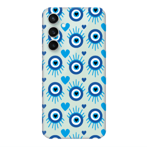 Samsung S24 Heart Eye Transparent Silicone TPU Θήκη