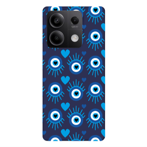 Xiaomi Redmi Note 13Pro 5G Heart Eye Dark blue Colored Silicone TPU Θήκη