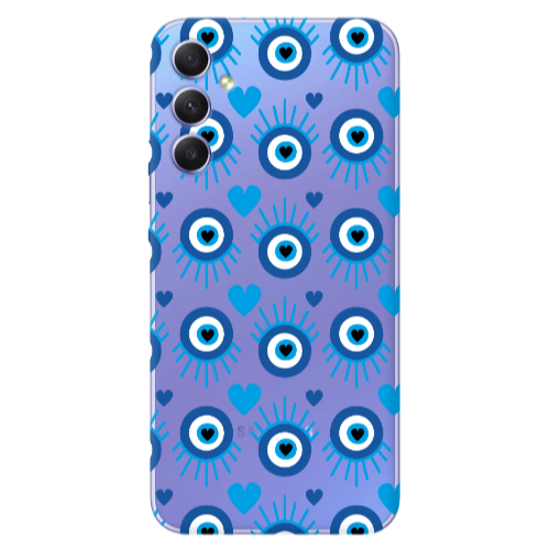 Samsung A16 Heart Eye Transparent Silicone TPU Θήκη
