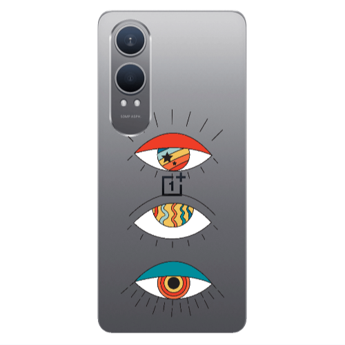 Oneplus Nord Ce 4 lite 3 different eyes Transparent Silicone TPU Θήκη