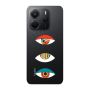 Xiaomi Redmi Note 14 3 different eyes Transparent Silicone TPU Θήκη