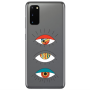 Samsung S20 3 different eyes Transparent Silicone TPU Θήκη