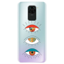 Xiaomi Redmi Note 9 3 different eyes Transparent Silicone TPU Θήκη