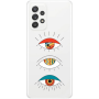 Samsung A53 3 different eyes Transparent Silicone TPU Θήκη