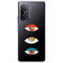 Huawei Nova 9 SE 3 different eyes Transparent Silicone TPU Θήκη