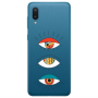 Samsung A02 3 different eyes Transparent Silicone TPU Θήκη