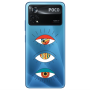 Xiaomi Poco X4 Pro 3 different eyes Transparent Silicone TPU Θήκη