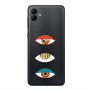 Samsung A04 3 different eyes Transparent Silicone TPU Θήκη