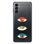 Samsung A04S 3 different eyes Transparent Silicone TPU Θήκη