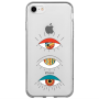 Apple iPhone SE 2020 3 different eyes Transparent Silicone TPU Θήκη