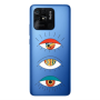 Xiaomi Poco C40 3 different eyes Transparent Silicone TPU Θήκη