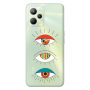 Realme C35 3 different eyes Transparent Silicone TPU Θήκη
