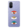 Xiaomi Redmi 12C 3 different eyes Transparent Silicone TPU Θήκη