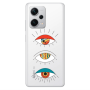 Xiaomi Redmi Note 12 5G 3 different eyes Transparent Silicone TPU Θήκη