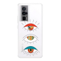 Xiaomi Poco F5 Pro 3 different eyes Transparent Silicone TPU Θήκη