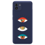 Samsung A03 3 different eyes Transparent Silicone TPU Θήκη