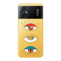 Xiaomi Poco M5 3 different eyes Transparent Silicone TPU Θήκη