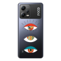 Xiaomi Poco X5 3 different eyes Transparent Silicone TPU Θήκη