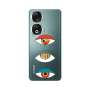 Honor 90 5G 3 different eyes Transparent Silicone TPU Θήκη