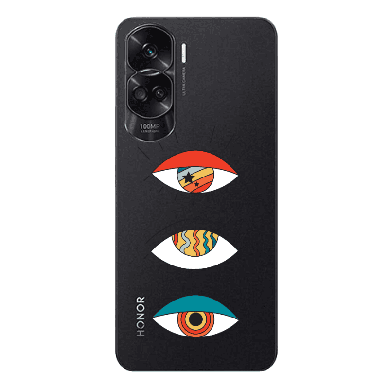 Honor 90 Lite 5G 3 different eyes Transparent Silicone TPU Θήκη