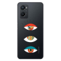 Oppo A 96 3 different eyes Transparent Silicone TPU Θήκη