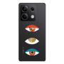 Xiaomi Redmi Note 13 5G 3 different eyes Transparent Silicone TPU Θήκη