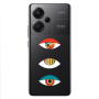 Xiaomi Redmi Note 13 Pro+ 5G  3 different eyes Transparent Silicone TPU Θήκη