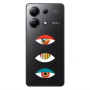 Xiaomi Redmi Note 13 4G 3 different eyes Transparent Silicone TPU Θήκη