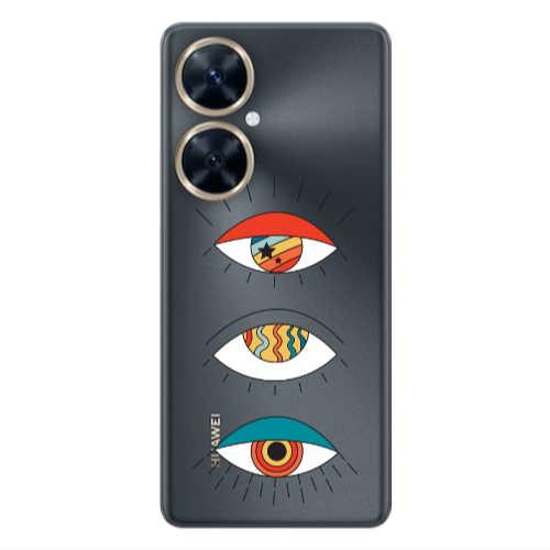 Huawei Nova 11i 3 different eyes Transparent Silicone TPU Θήκη