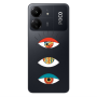 Xiaomi Poco C65 3 different eyes Transparent Silicone TPU Θήκη