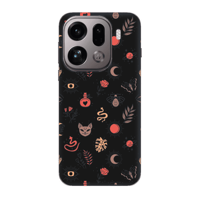 Oppo Find X9 Pro Magic potion Black Colored Silicone TPU Θήκη