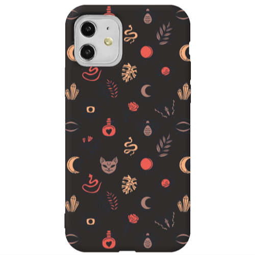 Apple iPhone 11  Magic potion Black Colored Silicone TPU Θήκη