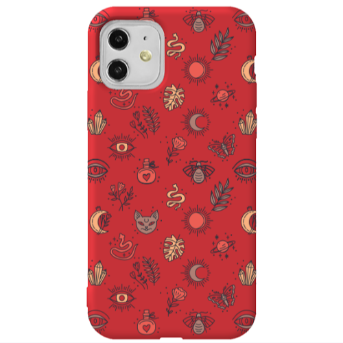 Apple iPhone 11  Magic potion Red Colored Silicone TPU Θήκη