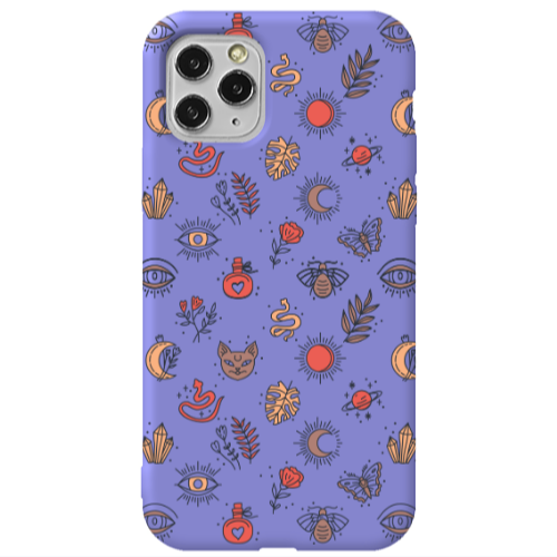 Apple iPhone 11 Pro Magic potion Purple Colored Silicone TPU Θήκη